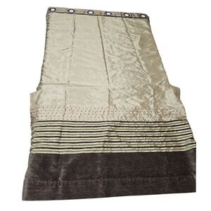 Studio JCP Studio Curtain Panel Grommet Striped Room Darkening Beige Brown 52x40